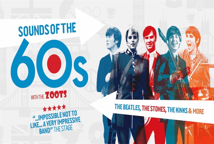 Official artwork for Sounds of the 60s Show with The Zoots