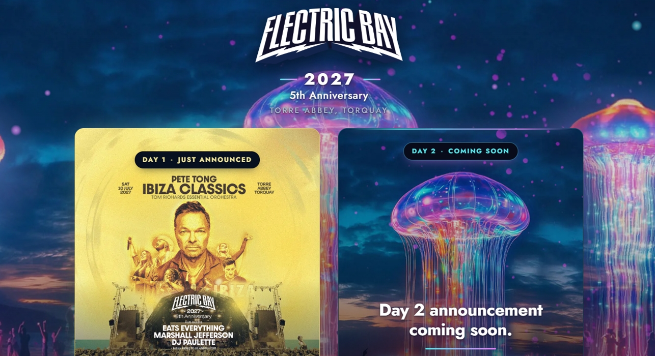 Official artwork for Electric Bay Festival