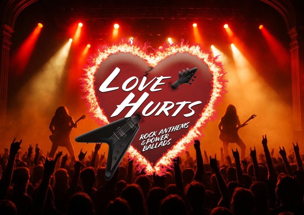 Official artwork for LOVE HURTS - Rock Anthems & Power Ballads