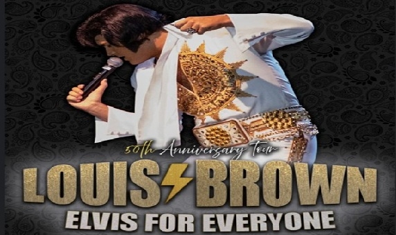 Official artwork for ELVIS For Everyone-50th Anniversary Tour starring Louis Brown